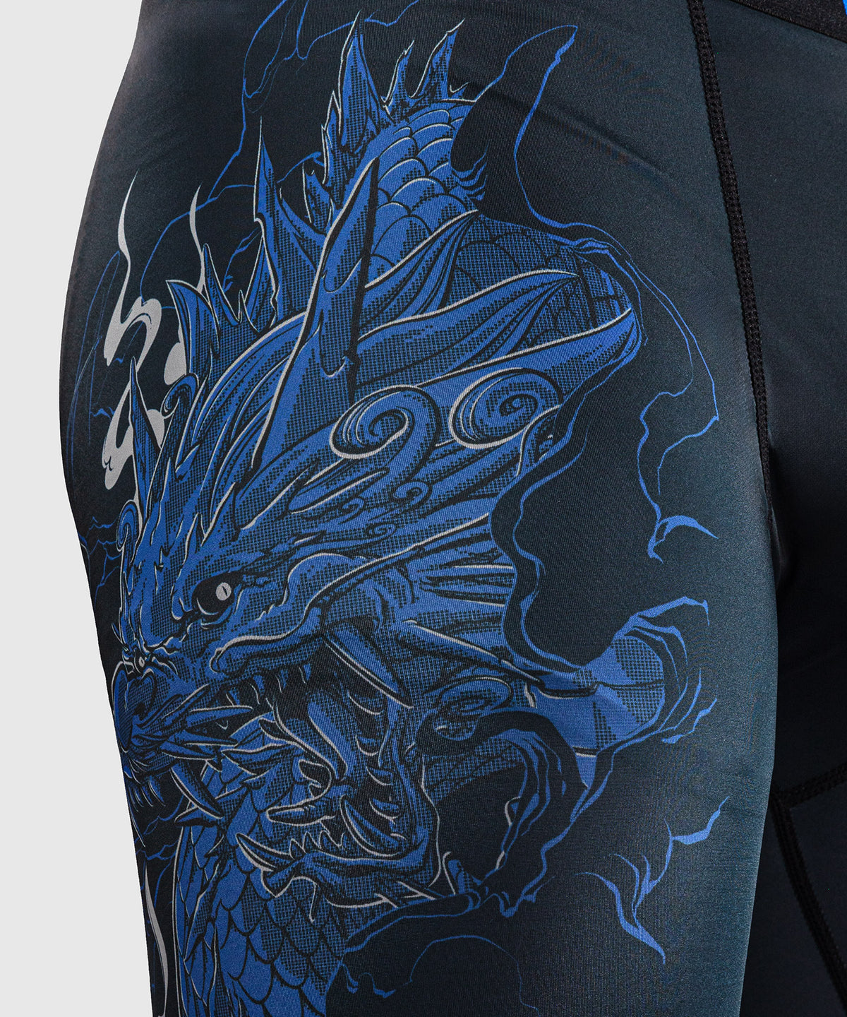 Venum Thunder Dragon Spats - Black/Royal Blue