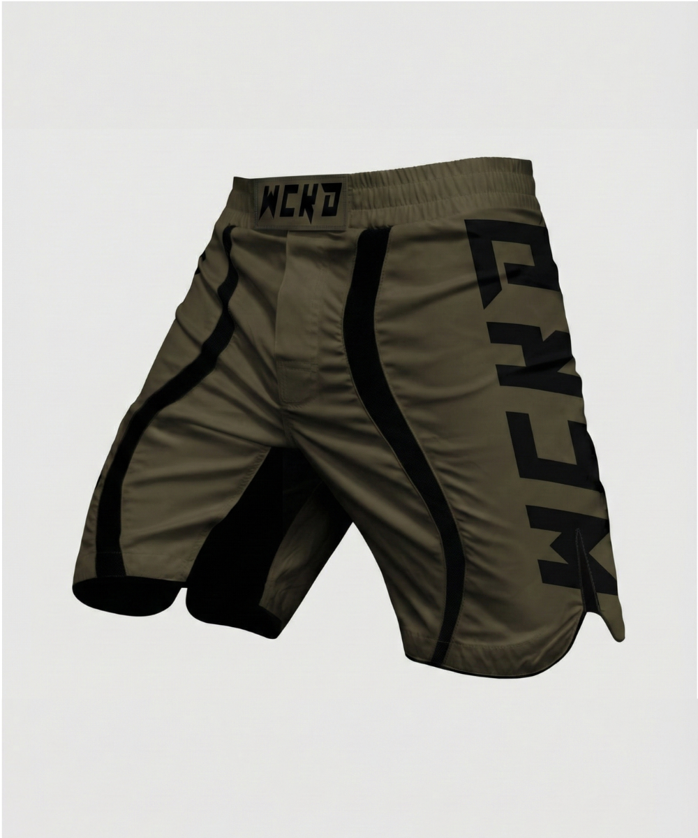 Wicked One Reset Fight Shorts - Khaki