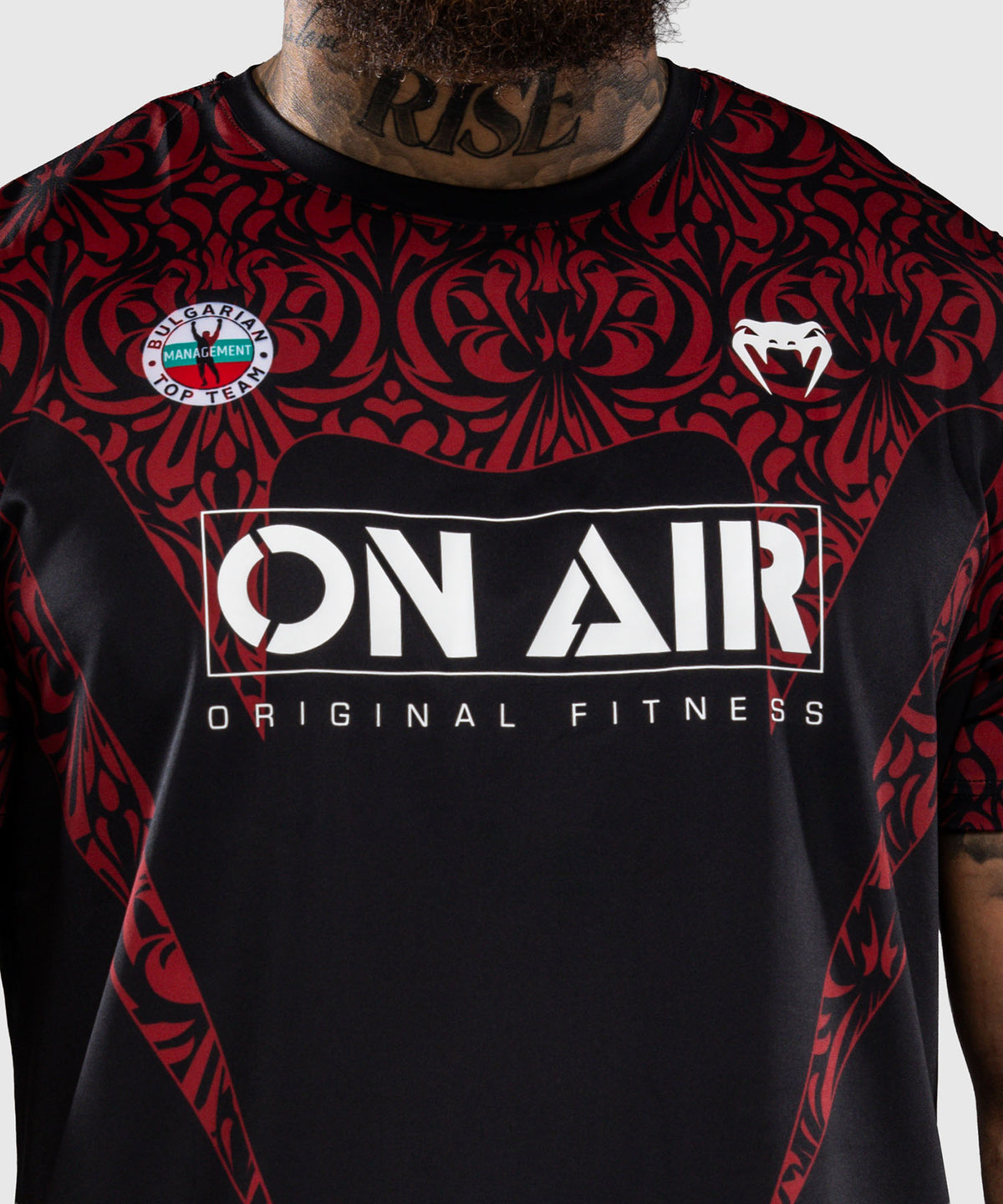T-shirt Dry Tech Venum Bulgarian Top Team (BTT) – Noir/Rouge