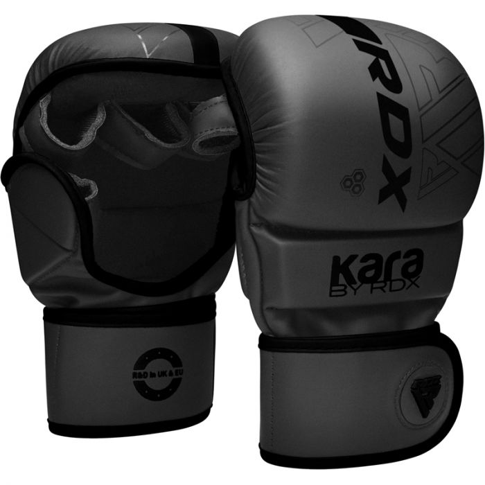 RDX F6 Kara Guantes de Sparring MMA - Negro/Negro