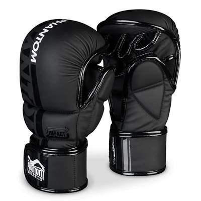 Phantom Athletics Apex MMA-Sparring-Handschuhe - Schwarz