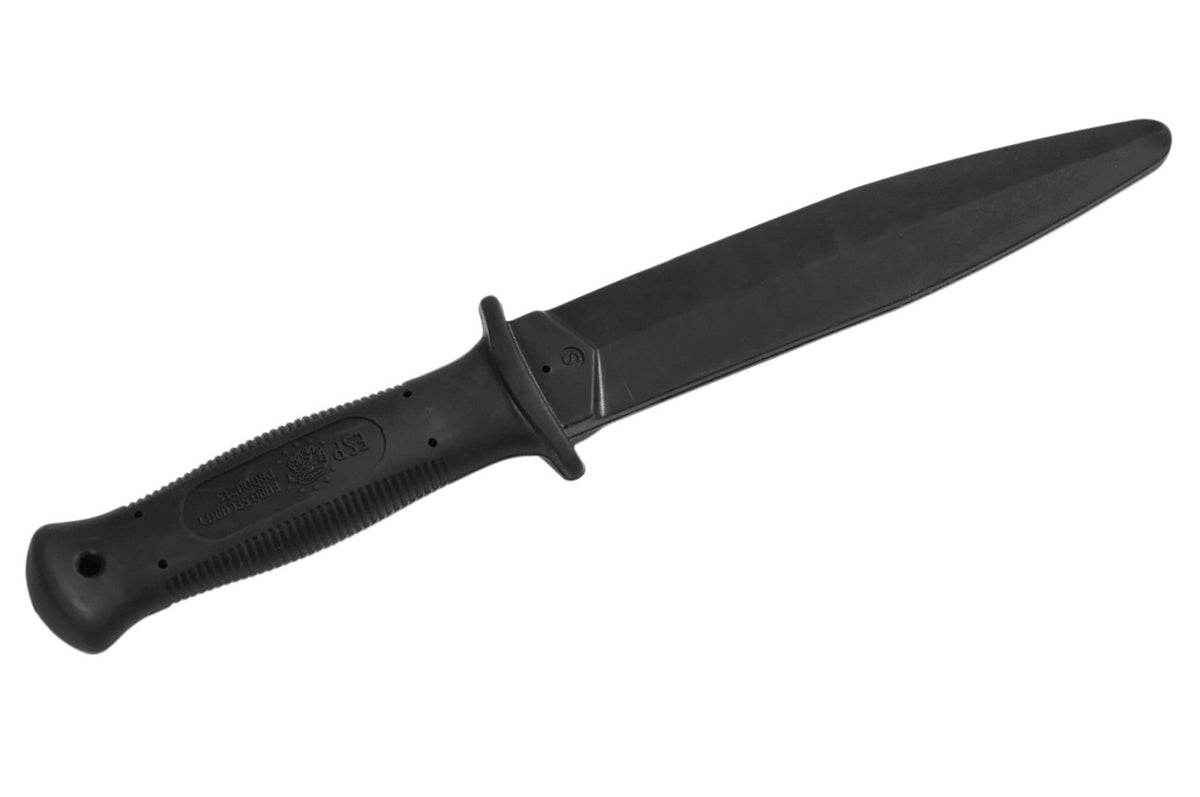 Metal Boxe Rubber Training Knife - Black