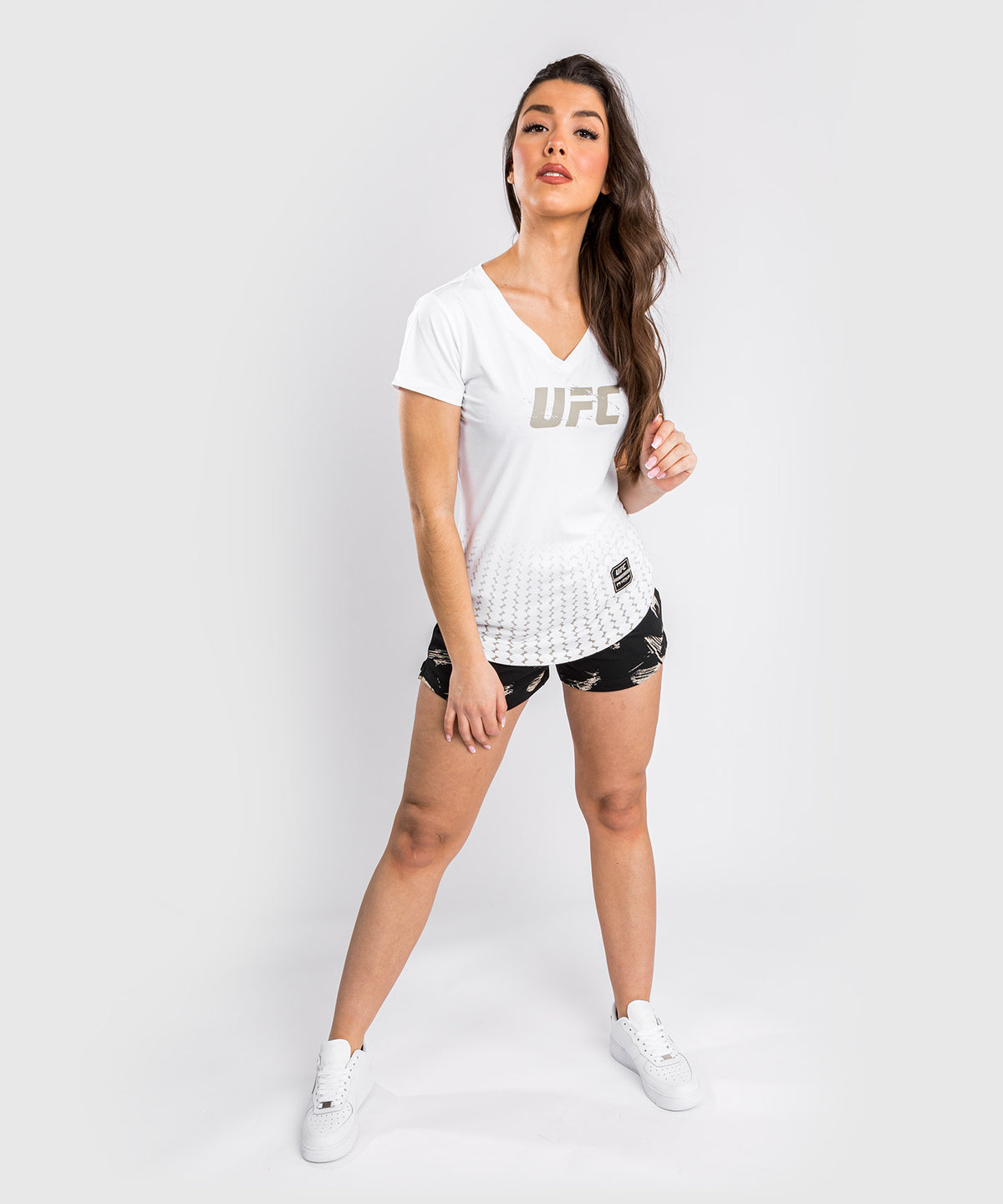Camiseta UFC Venum Authentic Fight Week 2.0 - Para mujer - Blanco