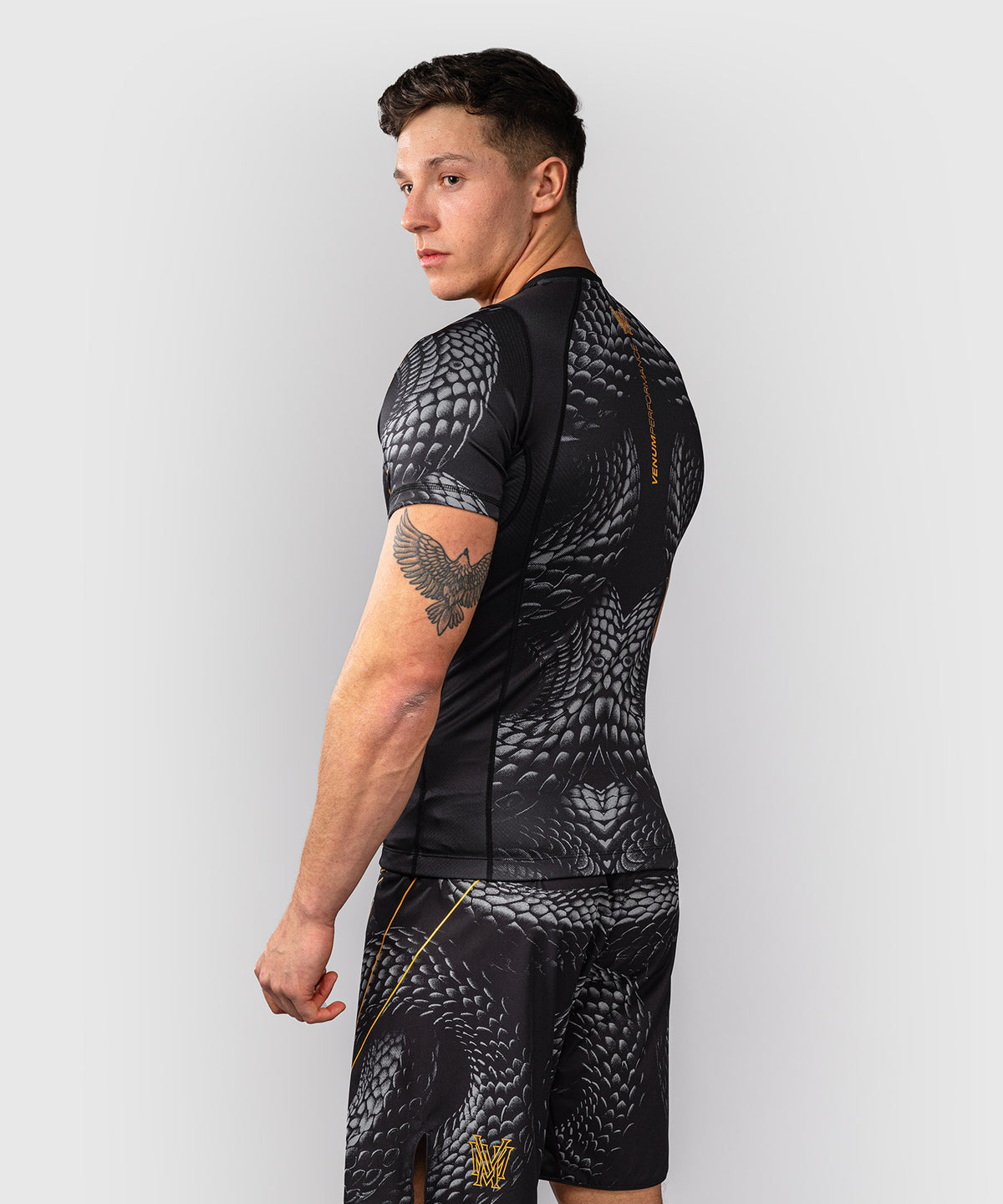Venum Matupa Short Sleeve Rashguard - Black/Grey/Gold
