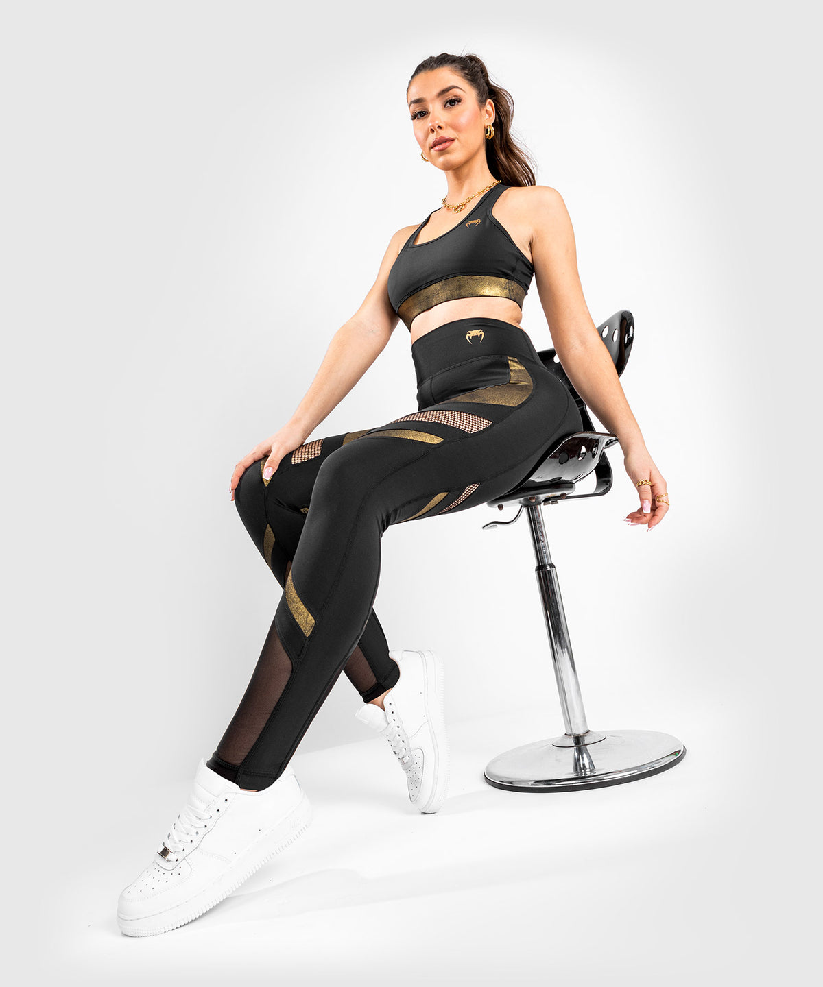Leggings Venum Lightning - Negro/Dorado