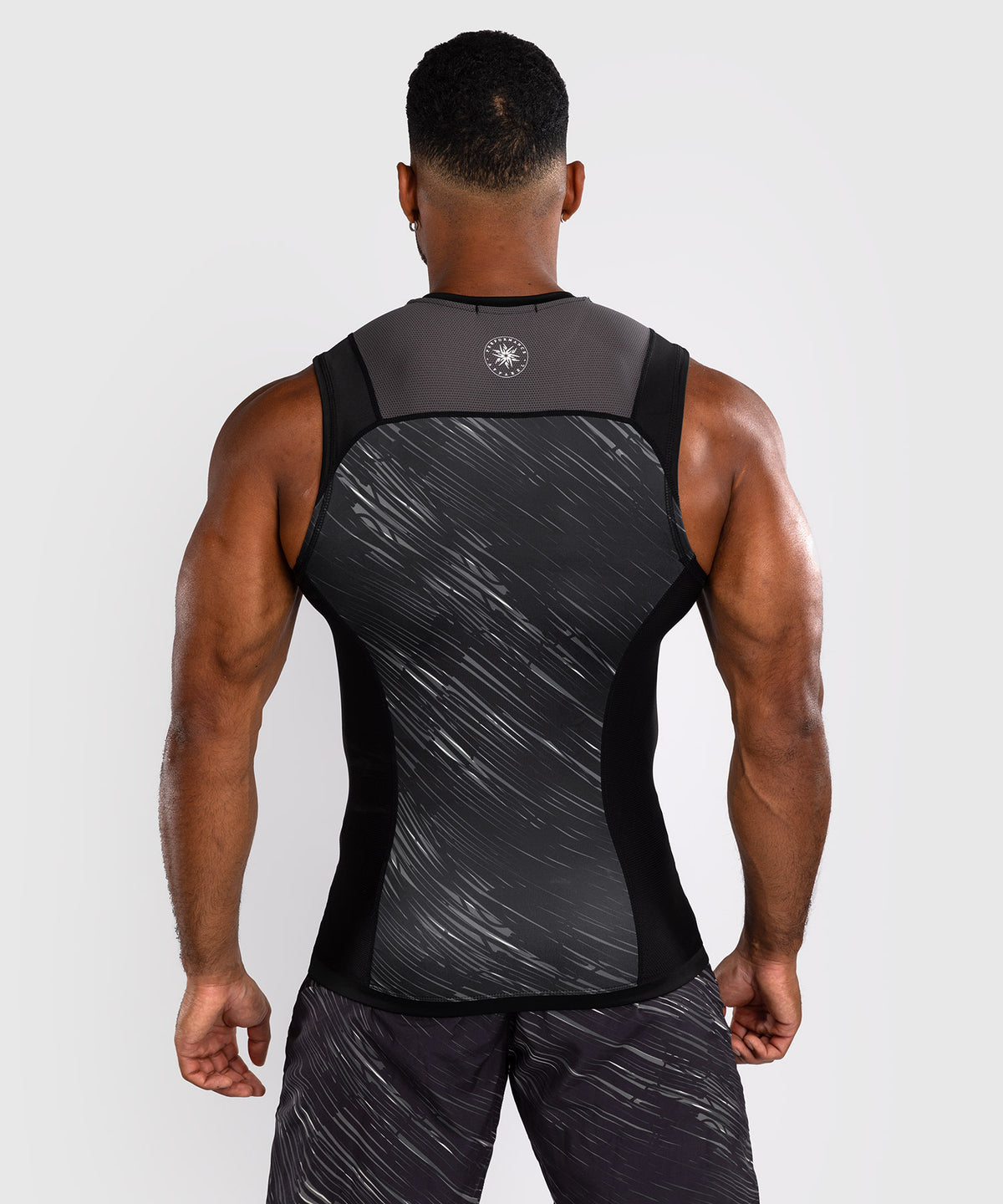 Venum Rapid Sleeveless Rashguard - Black/Storm Grey
