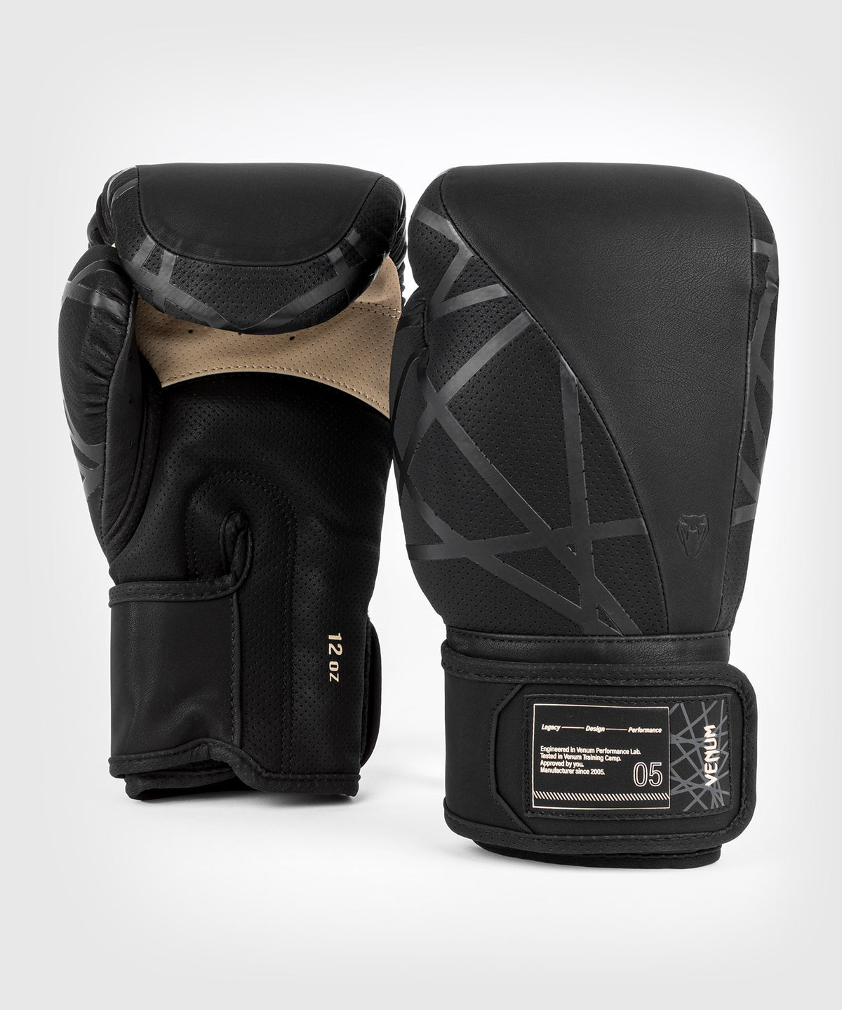Venum Impact Tecmo 2.0 Boxing Gloves - Black