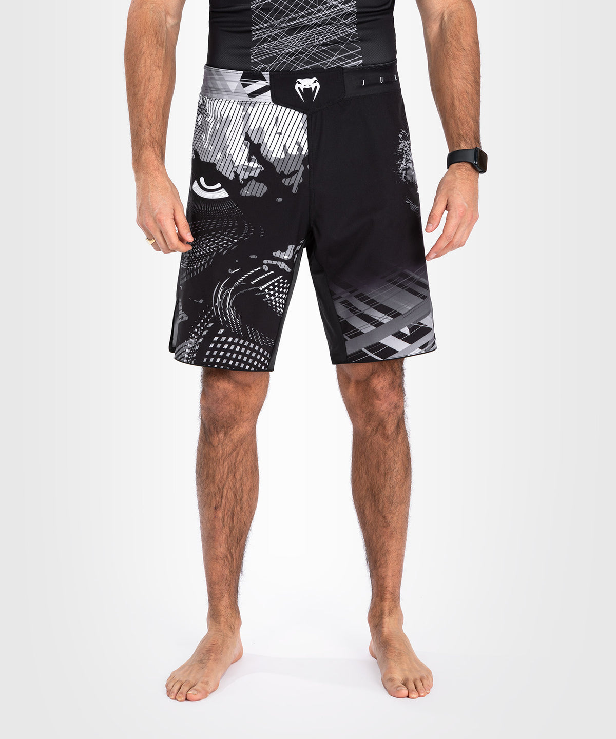 Venum Gorilla Jungle Pantalón Corto de Combate - Negro/Blanco