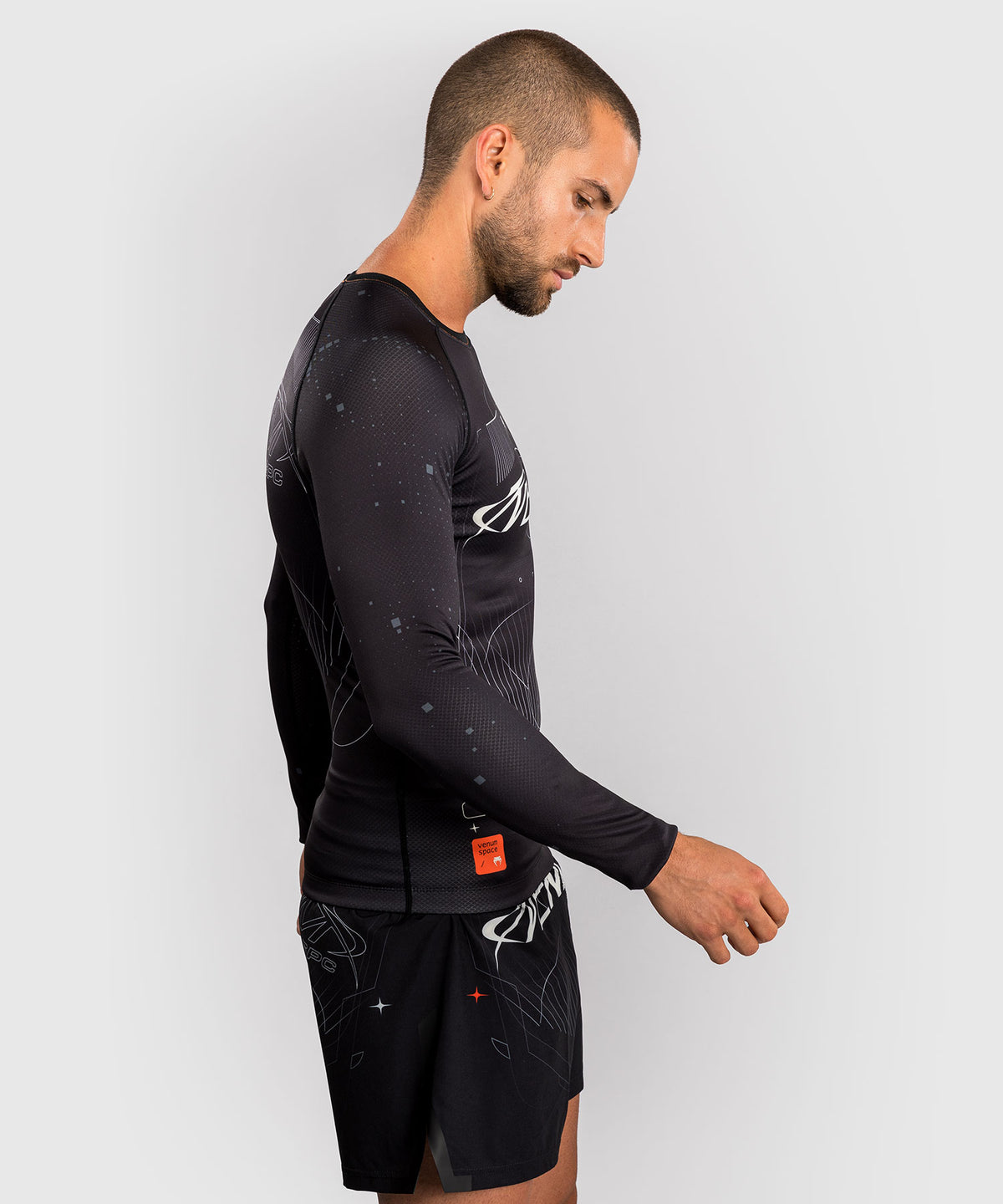 Venum Eclipse Long Sleeve Rashguard - Black/Ivory