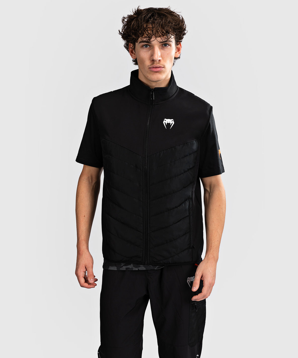Venum Paddock Chaqueta Softshell Manga Corta - Negro