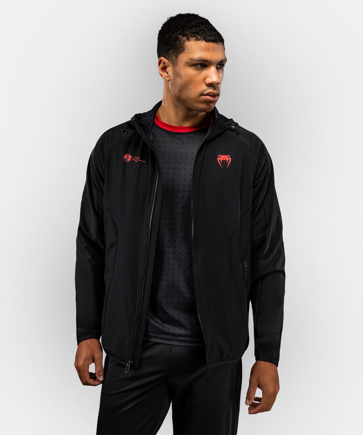 Venum Roger Gracie Signature Chaqueta de Chándal - Negro/Rojo