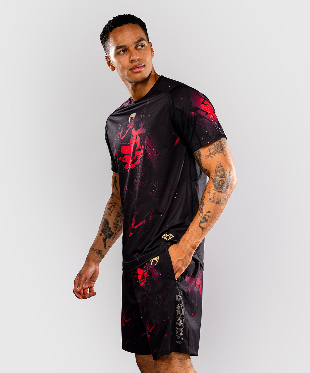 T-shirt Dry Tech Itadori Jujutsu Kaisen x Venum – Noir/Rouge