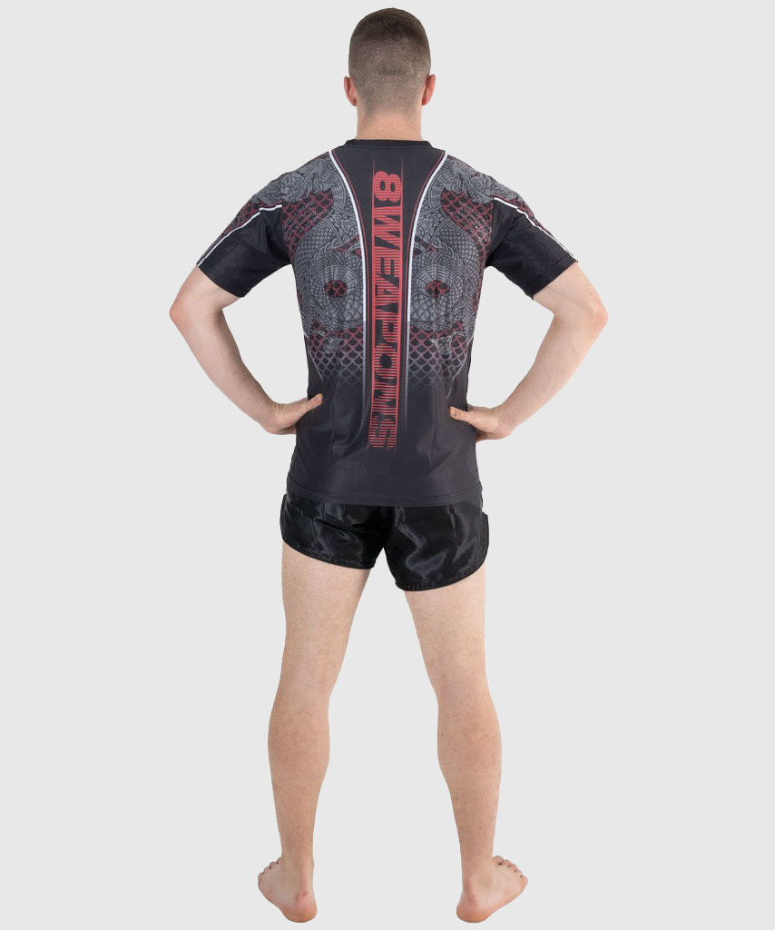 8 Weapons Functional Naga Yant T-shirt - Black/Red