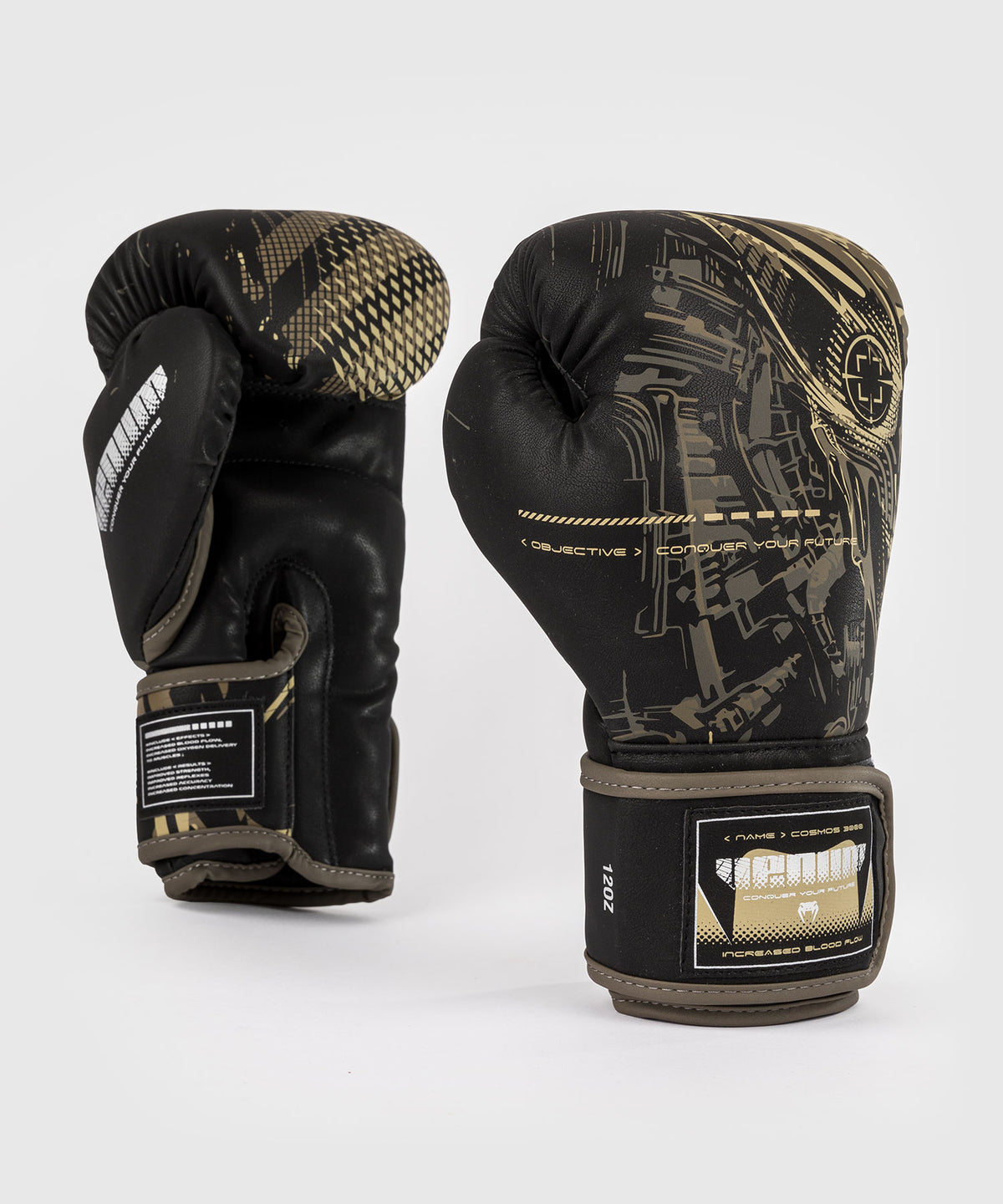 Gants de Boxe Venum Impact Invader - Noir/Sable