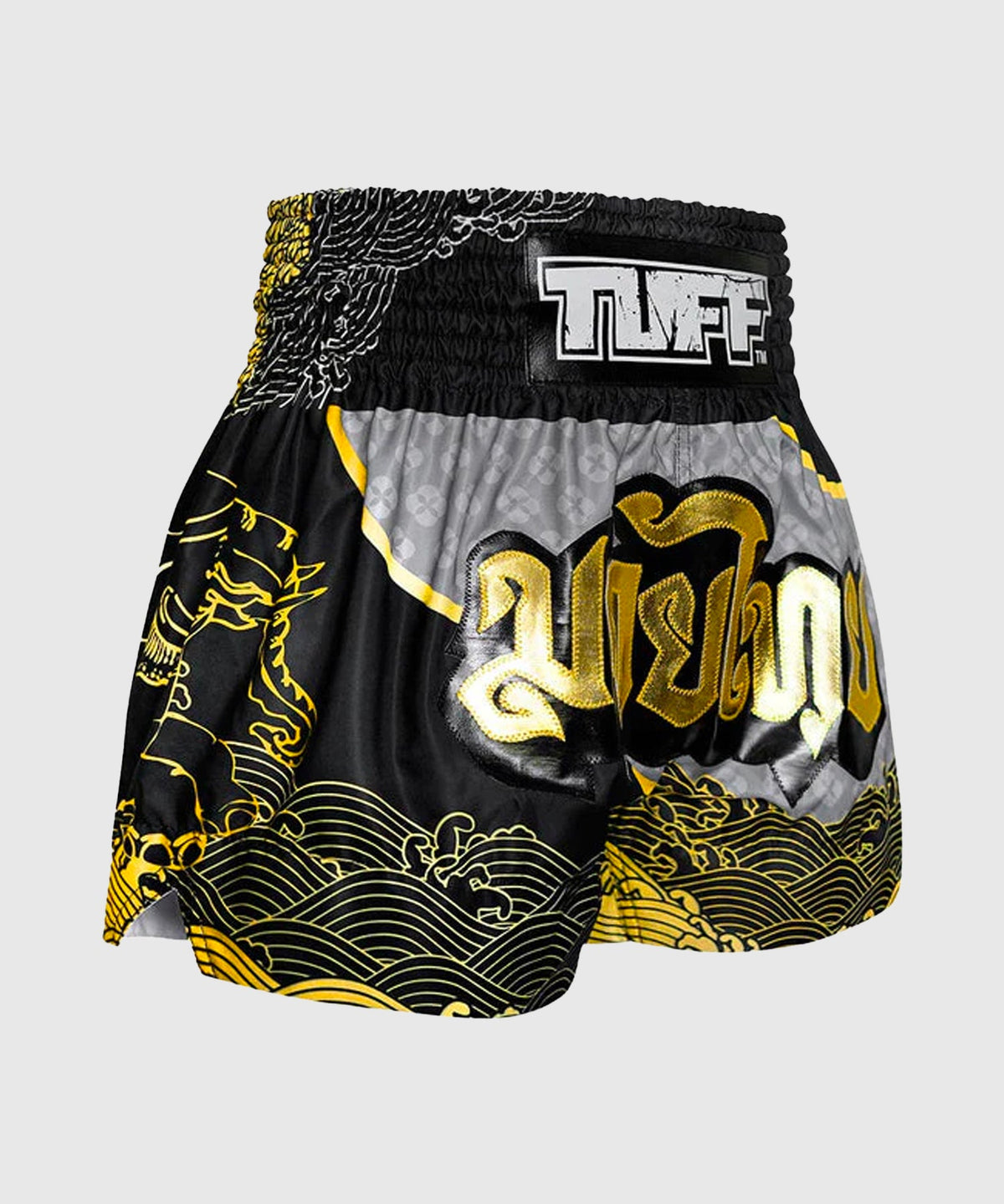 Short de Muay Thai Tuff Waree Kunchorn - Noir