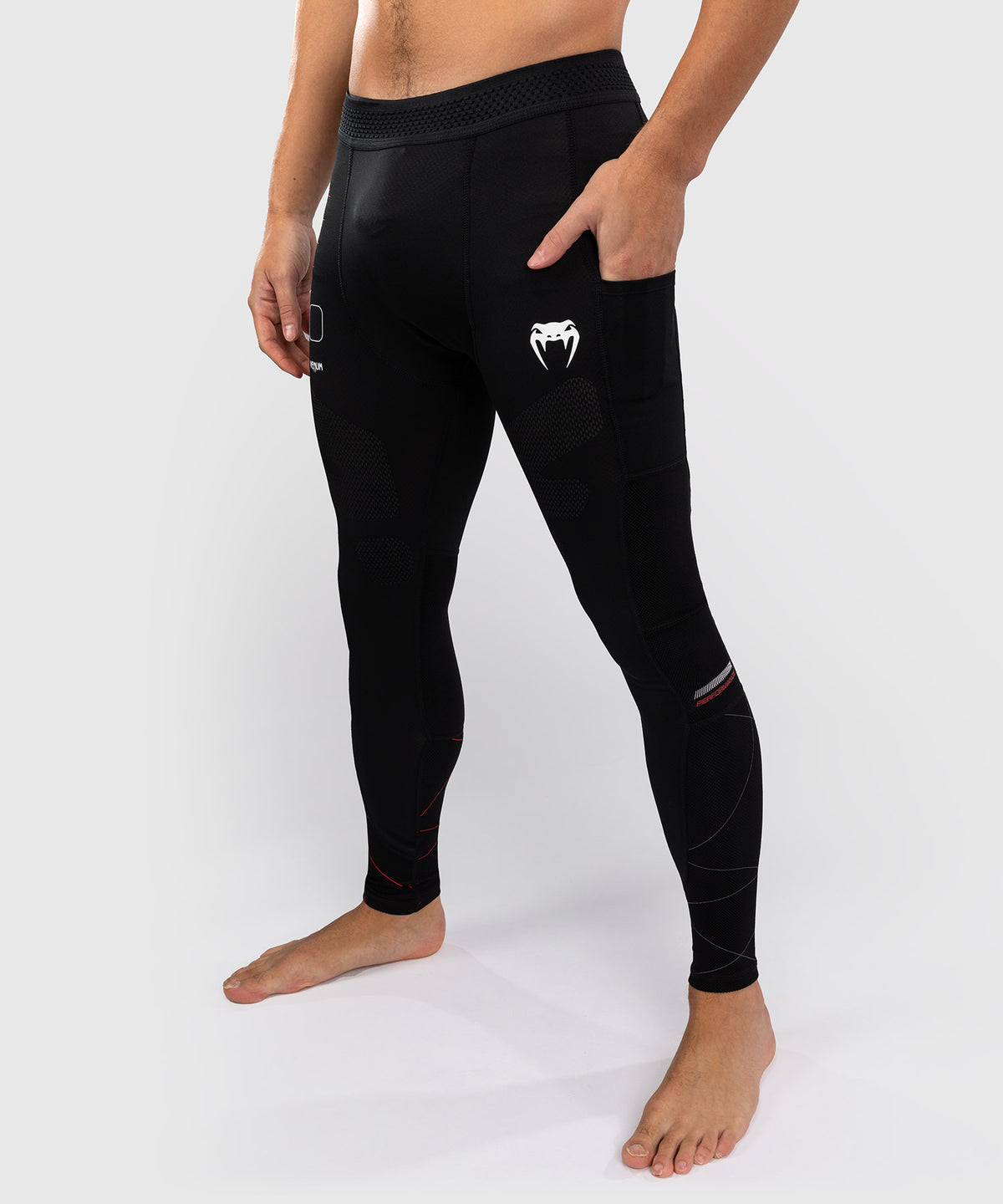 Venum Tactical XT Polainas - Negro/rojo de fuego