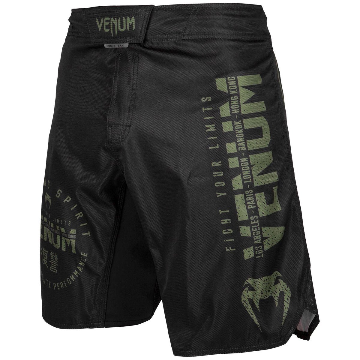Venum Signature Kampfshort - Schwarz/Khaki