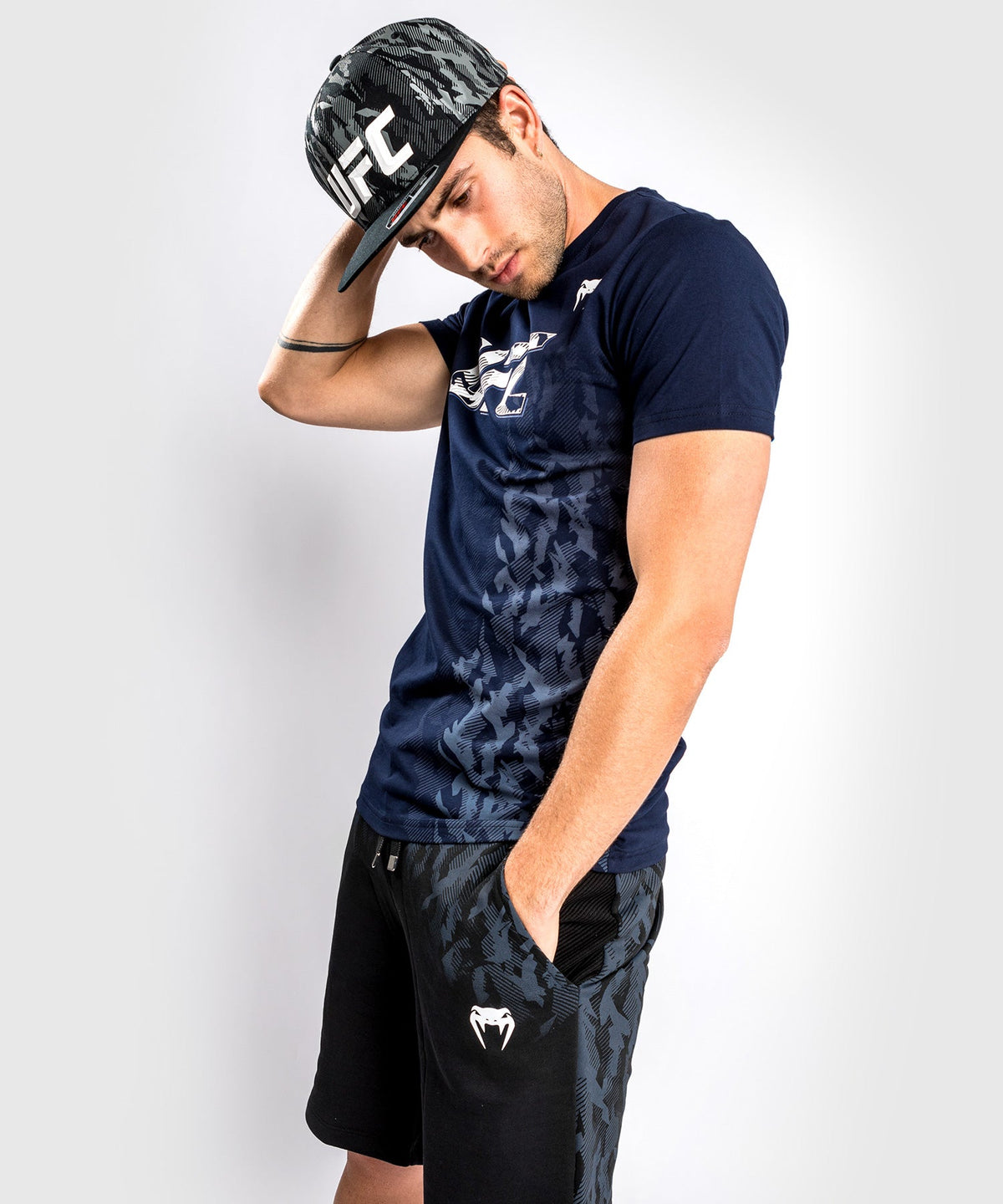 Short de Sport en Coton Homme UFC Venum Authentic Fight Week - Noir