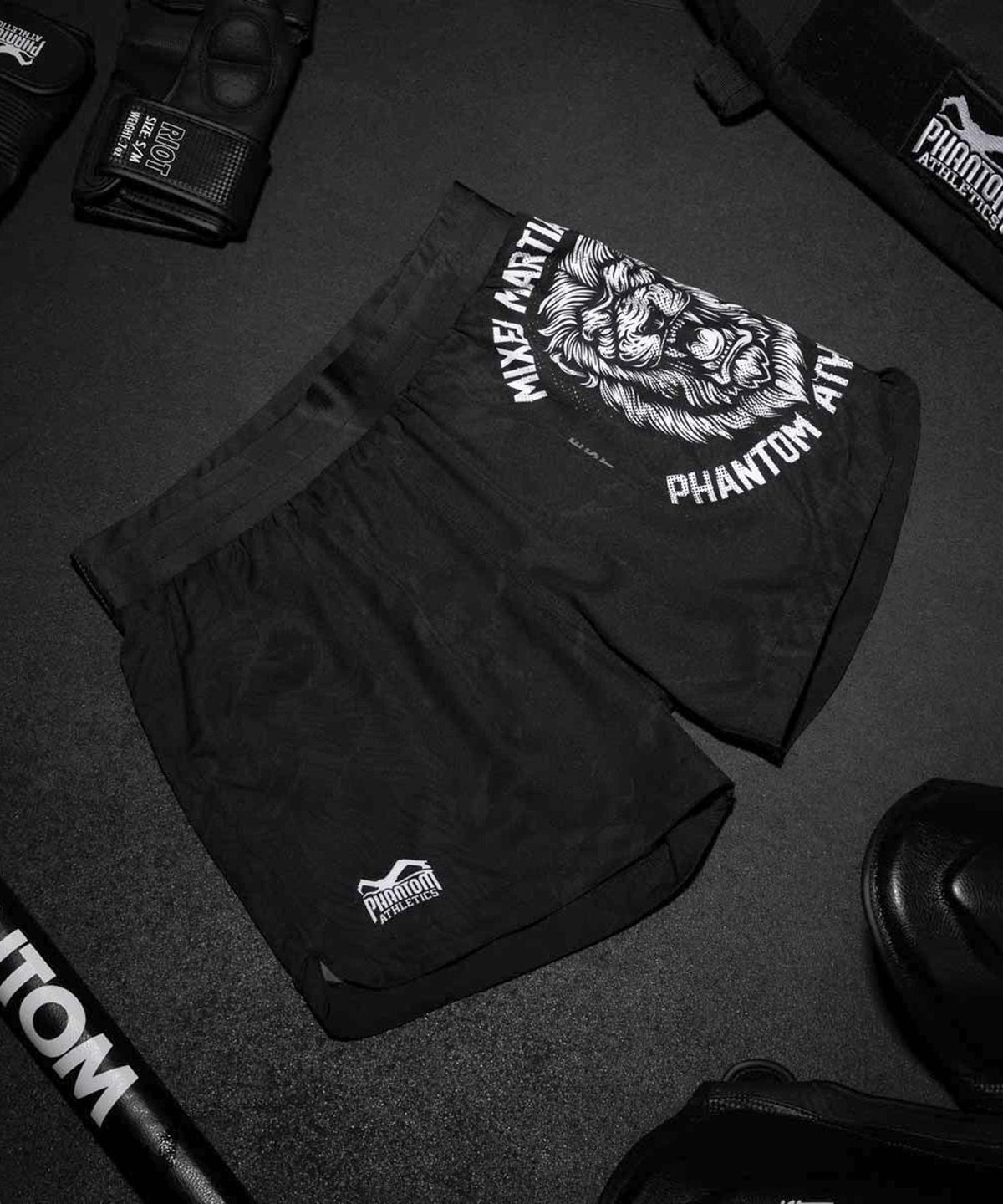 Short de MMA Phantom Athletics Fusion Lionheart - Noir