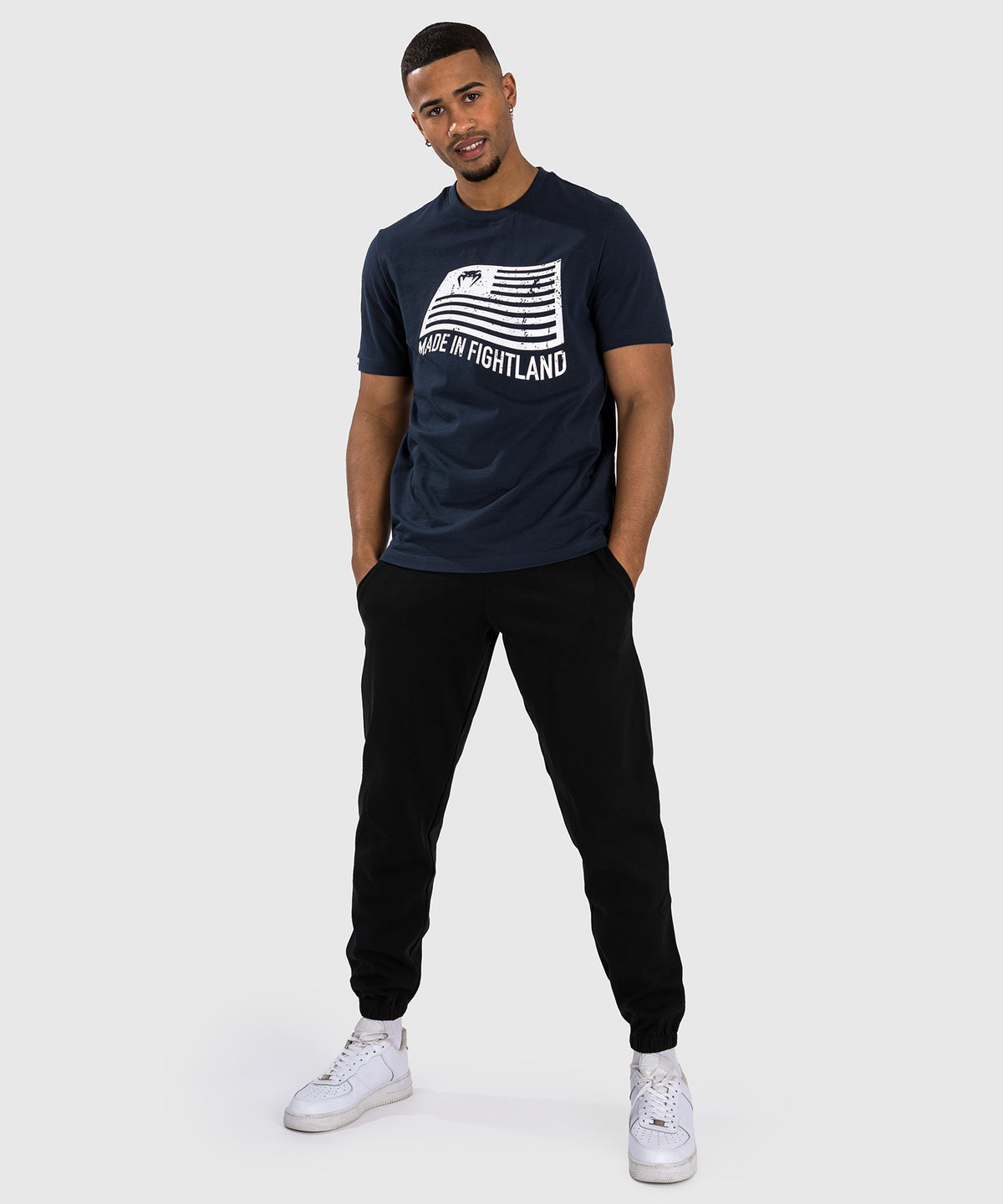 Venum Made in Fightland T-Shirt - Marineblau/Weiß