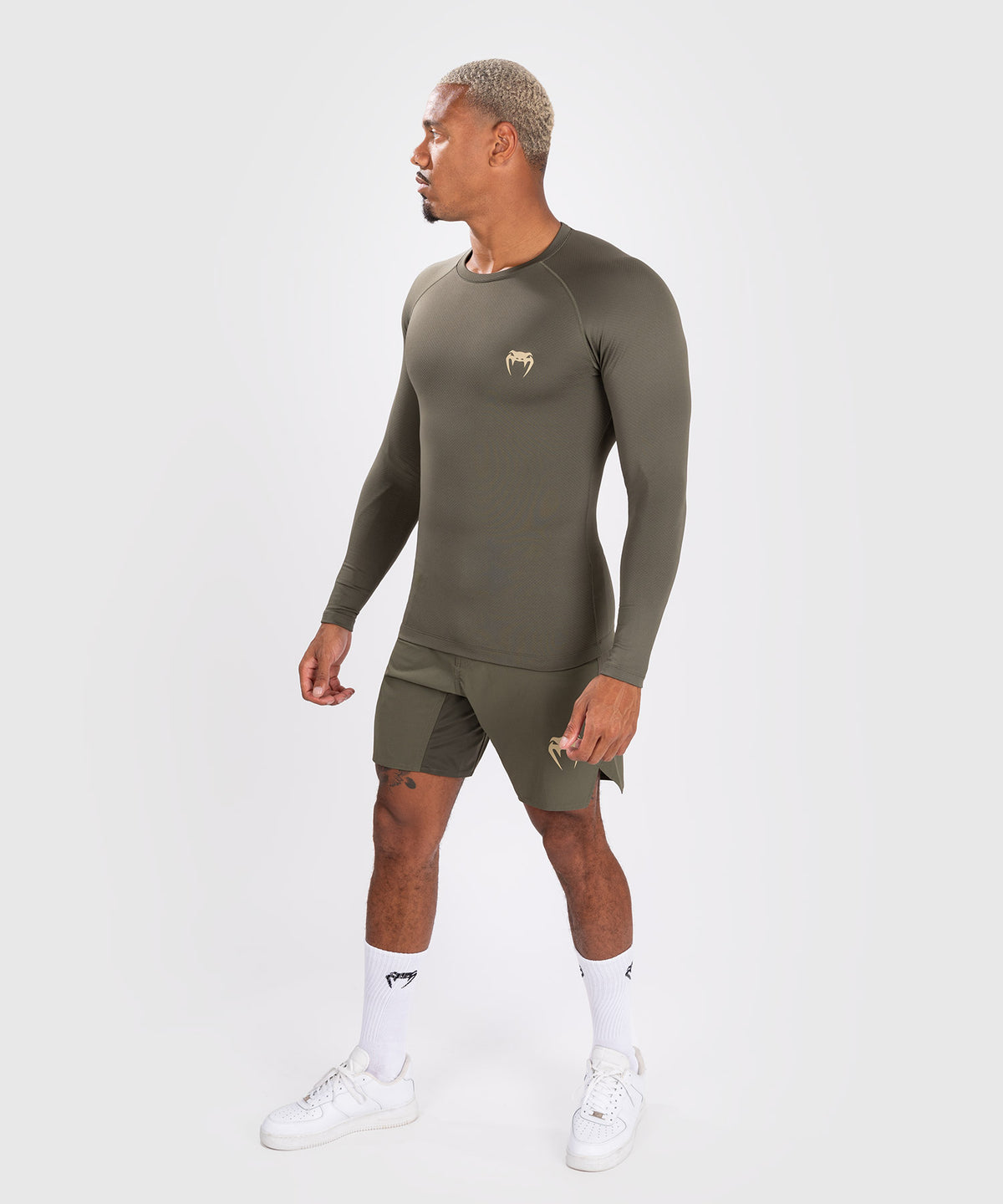 Venum Contender Men’s Long Sleeve Rashguard - Khaki