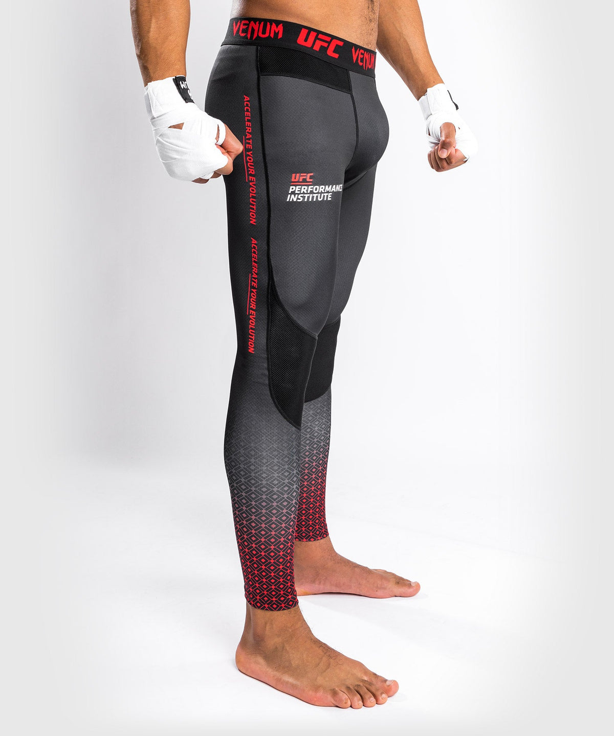 Pantalon de Compression UFC Venum Performance Institute - Noir/Rouge