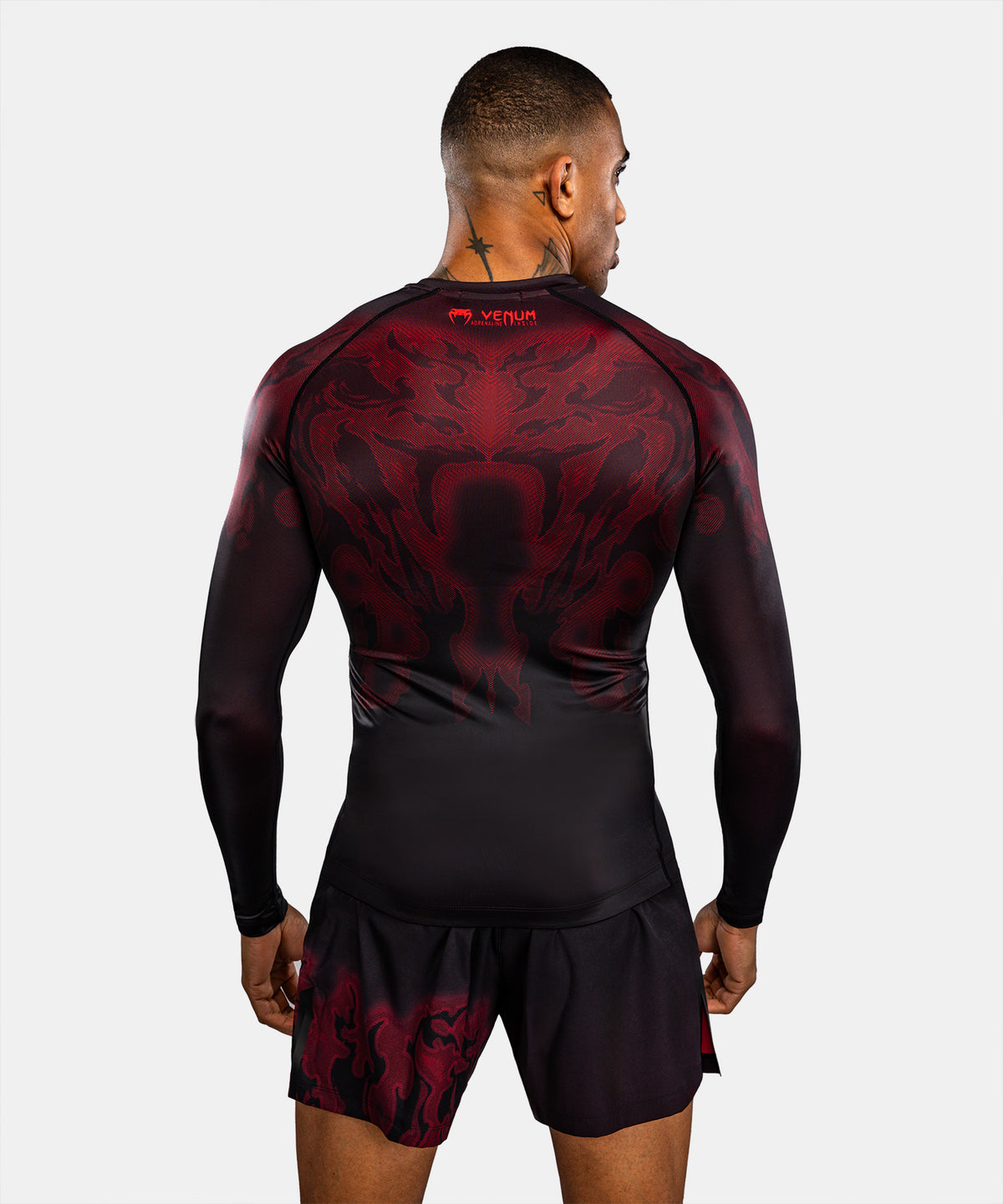 Venum Spectre Langarm Rashguard – Schwarz/Rot