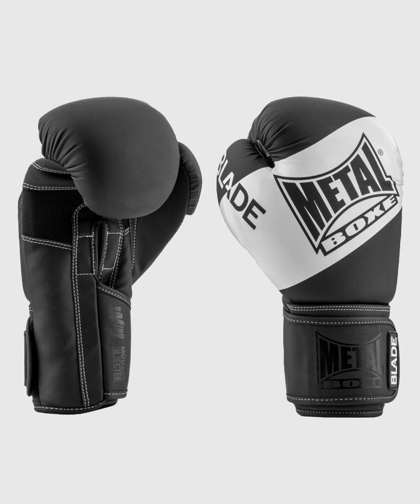 Metal Boxe Allenamento Metal Blade Guantoni da Boxe - Nero/Bianco