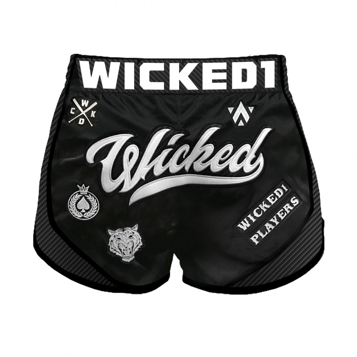 Wicked One Squad Muay Thai Shorts - Black