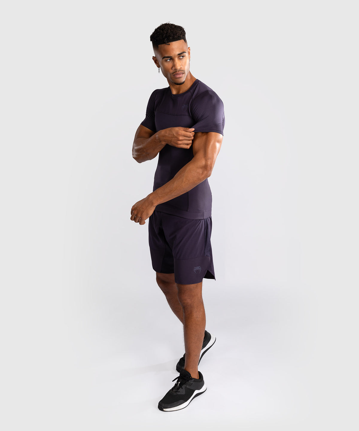 Venum G-Fit Air Herren Kurzarm Rashguard - Tiefpurpur