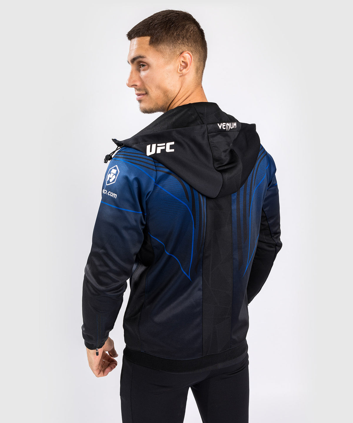 Felpa con cappuccio da uomo UFC Venum Authentic Fight Night 2.0 - Midnight Edition