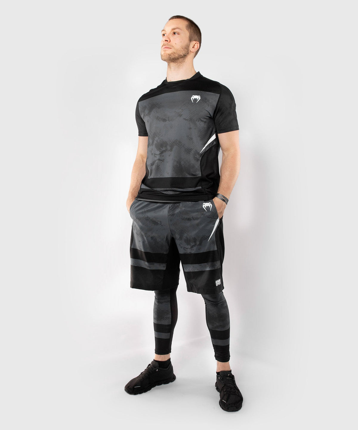 Venum Sky247 Fightshort - Schwarz/Grau