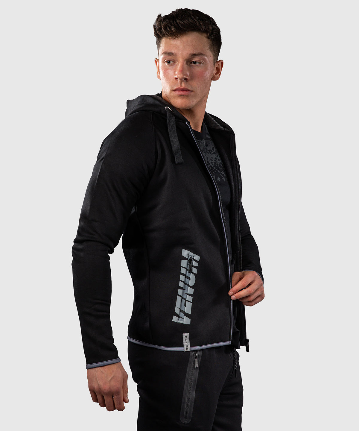 Sweat à capuche Venum – Noir/Gris