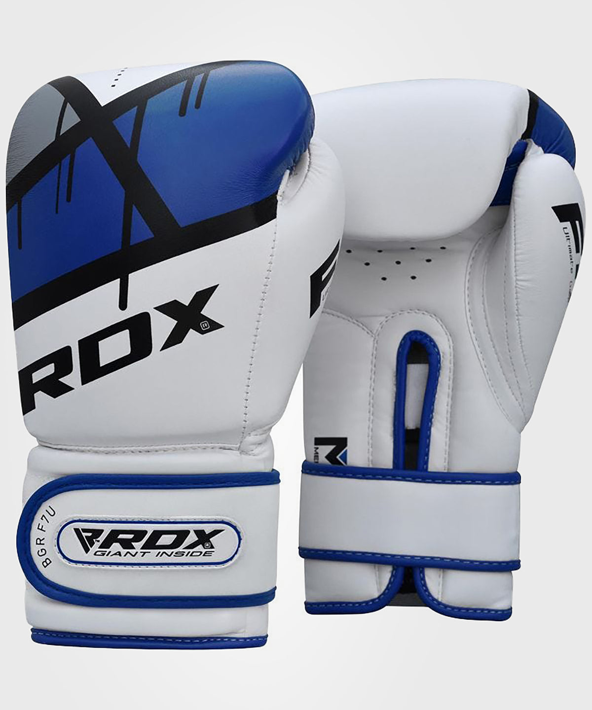 RDX Sports Quadro-Dome Guantoni da Boxe - Bianco/Blu