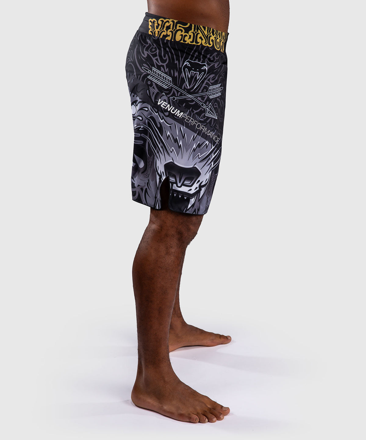 Venum Wolf Atak Pantaloncini da Combattimento – Nero/Grigio