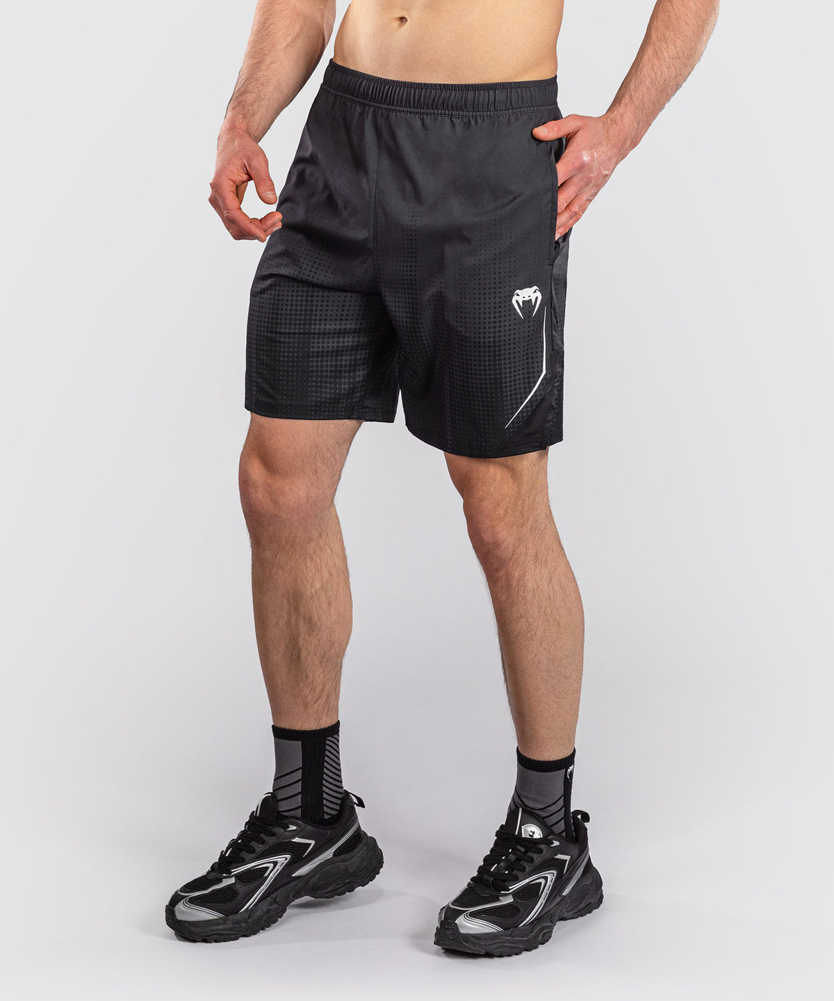 Venum Stealth Pantaloncini da Allenamento – Nero/Bianco