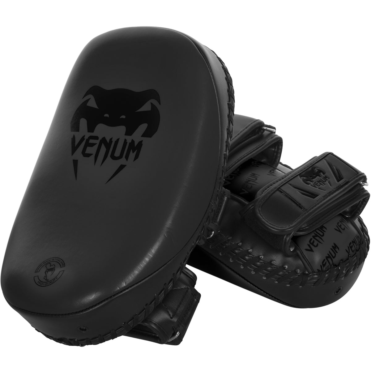 Venum Light Kick Pads (Pair) - Black/Black