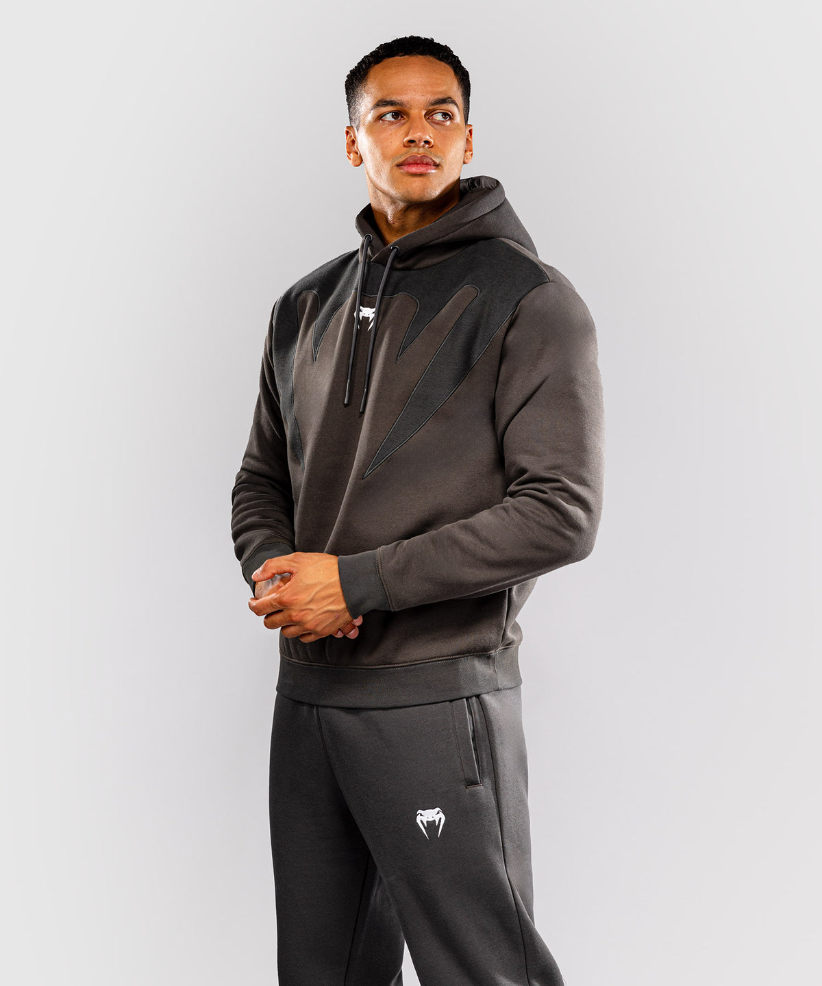 Sweat à capuche Venum Attack Fleece & Weave - Gris