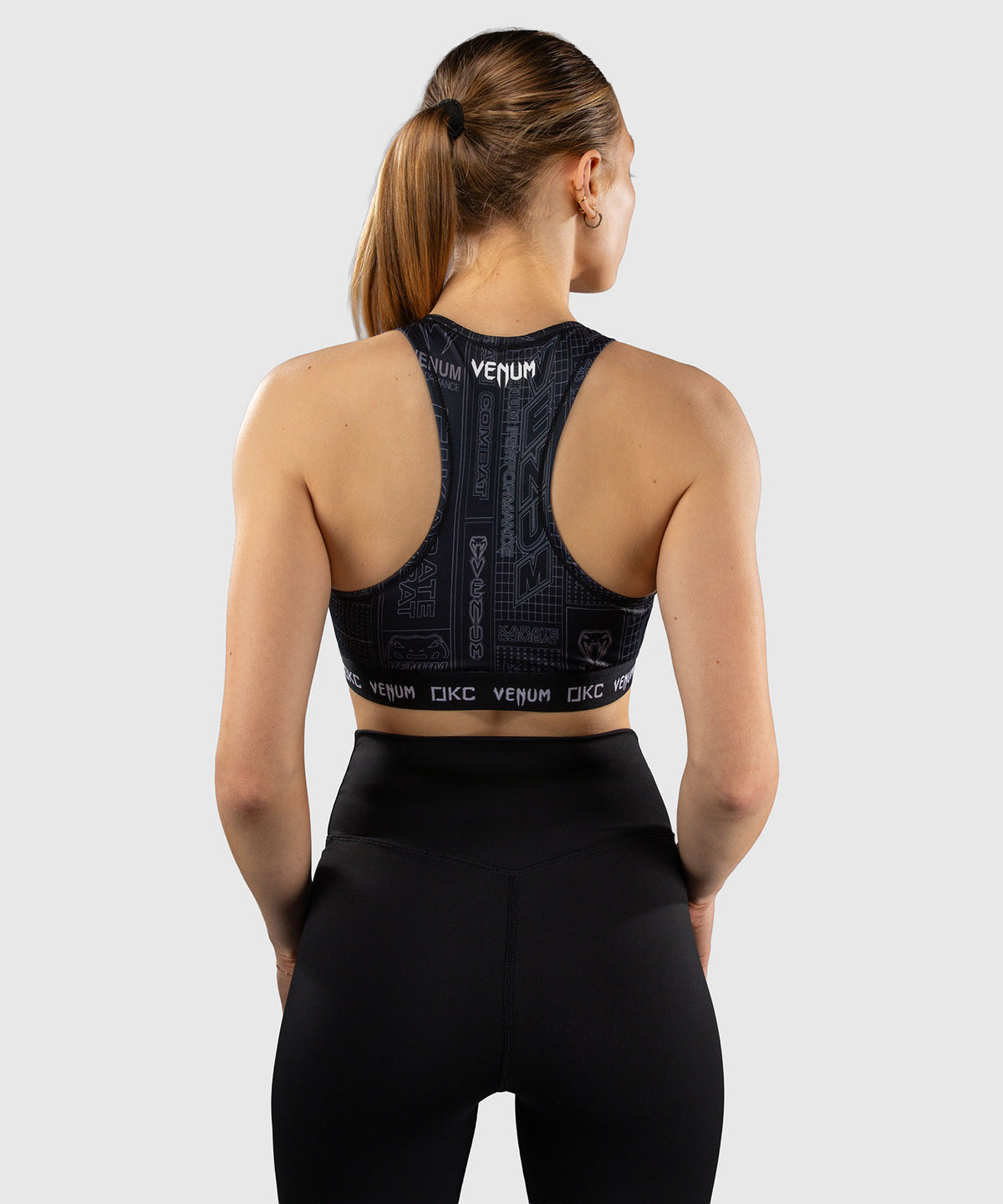 Karate Combat by Venum Sports Bra - Black/Grey