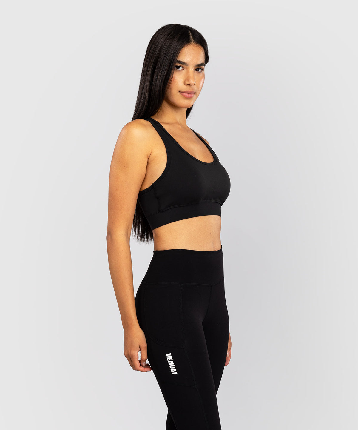 Reggiseno Sportivo a Medio Impatto Venum Essential - Nero