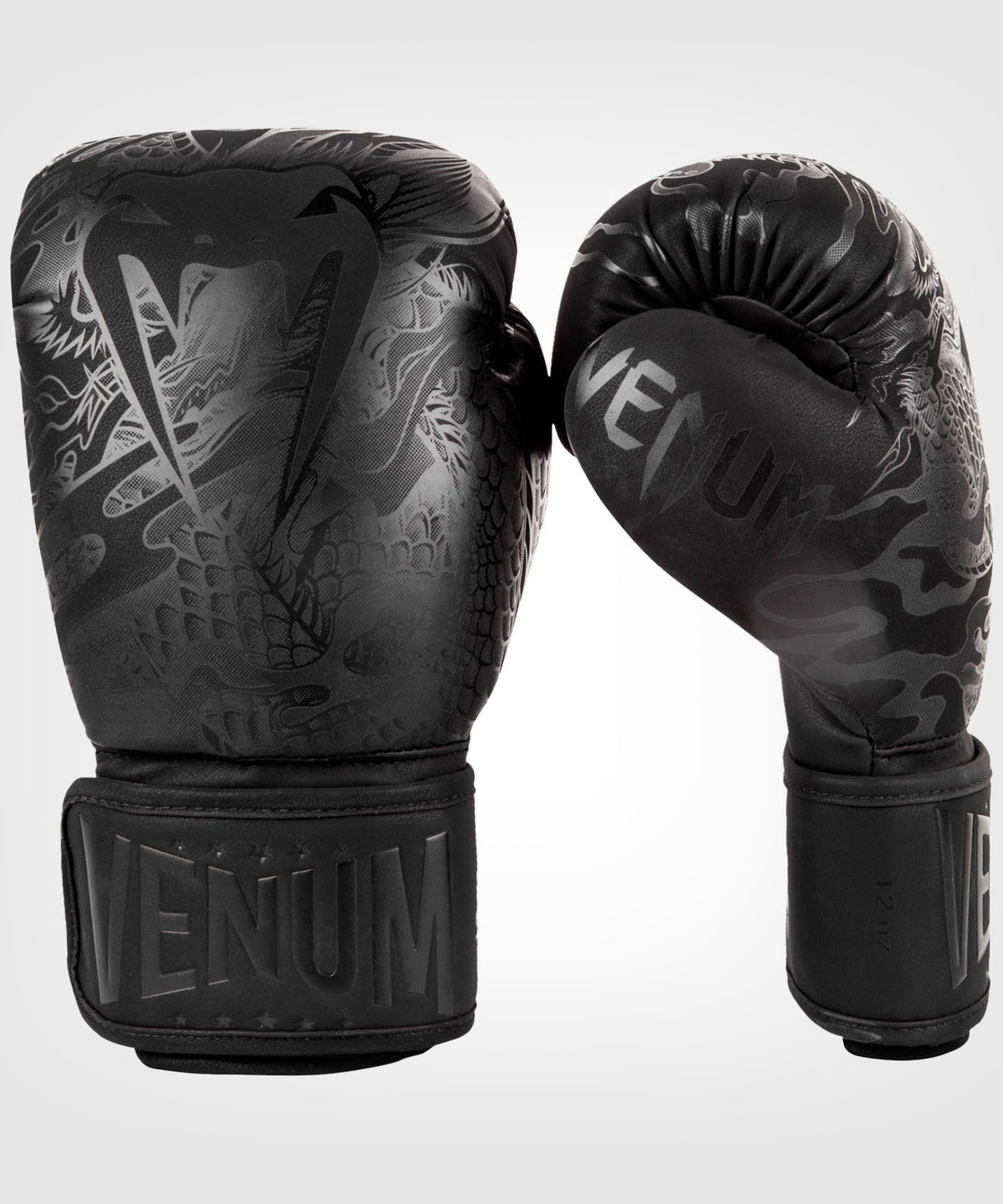 Venum Impact Dragon's Flight Boxing Gloves - Black/Black