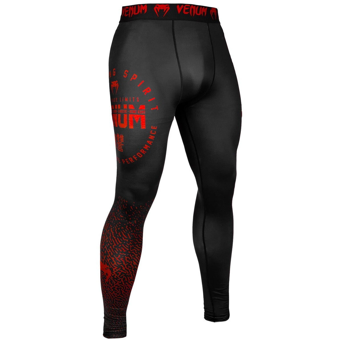 Venum Signature Kompressionshose - Schwarz/Rot
