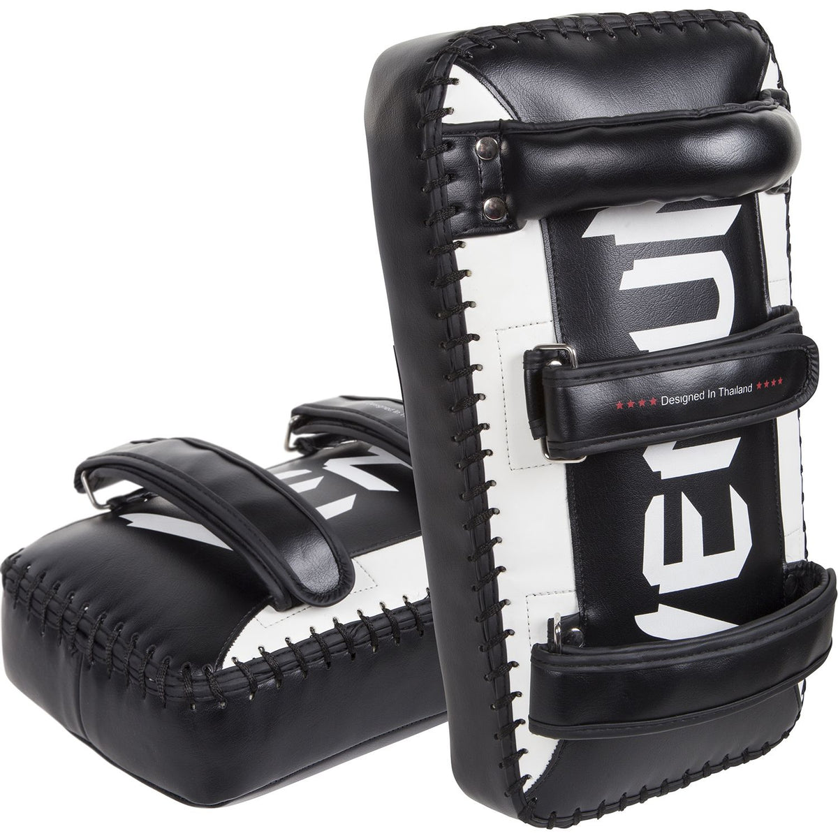 Venum Giant Kick Pads - Negro/Hielo (Par)