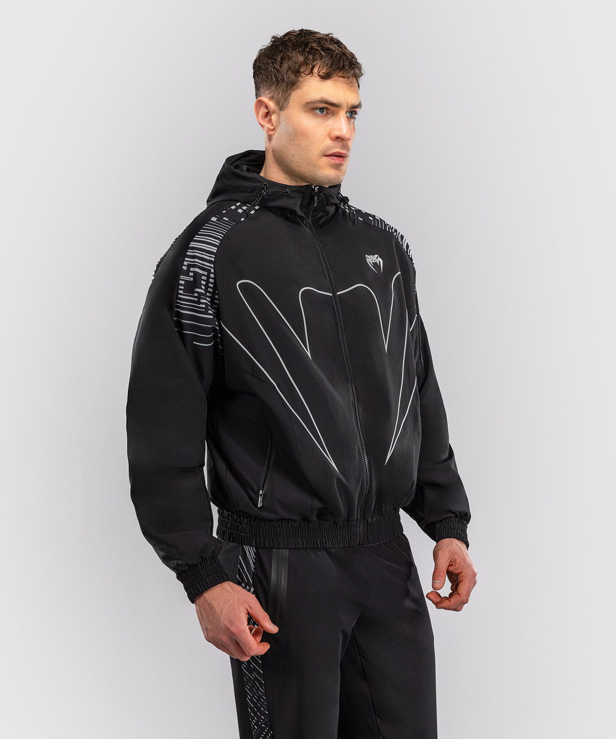 Venum Midnight Fury Trainingsjacke – Mitternachtsblau/Grau/Silber