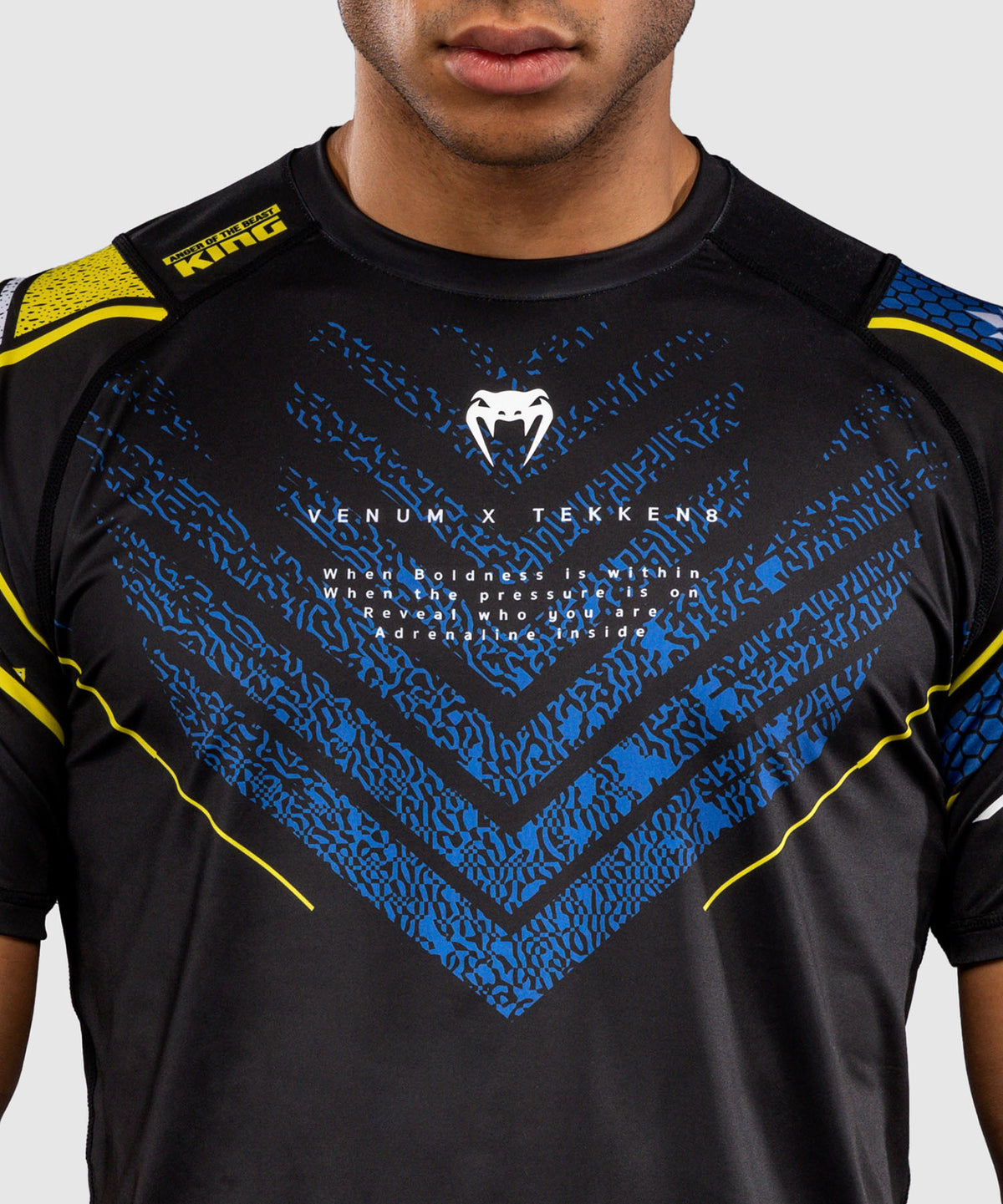 Venum x TEKKEN 8 Camiseta Dry-Tech King - Negro/Amarillo