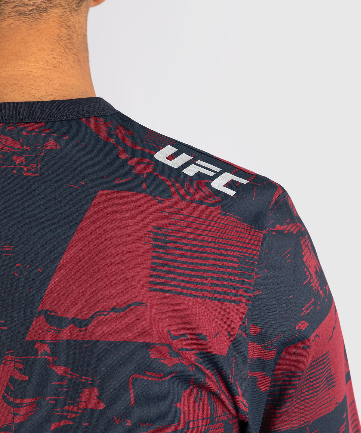 UFC Zenith by Venum Authentic Fight Week Camiseta de manga larga Hombre - Azul marino/Burdeos/Plateado
