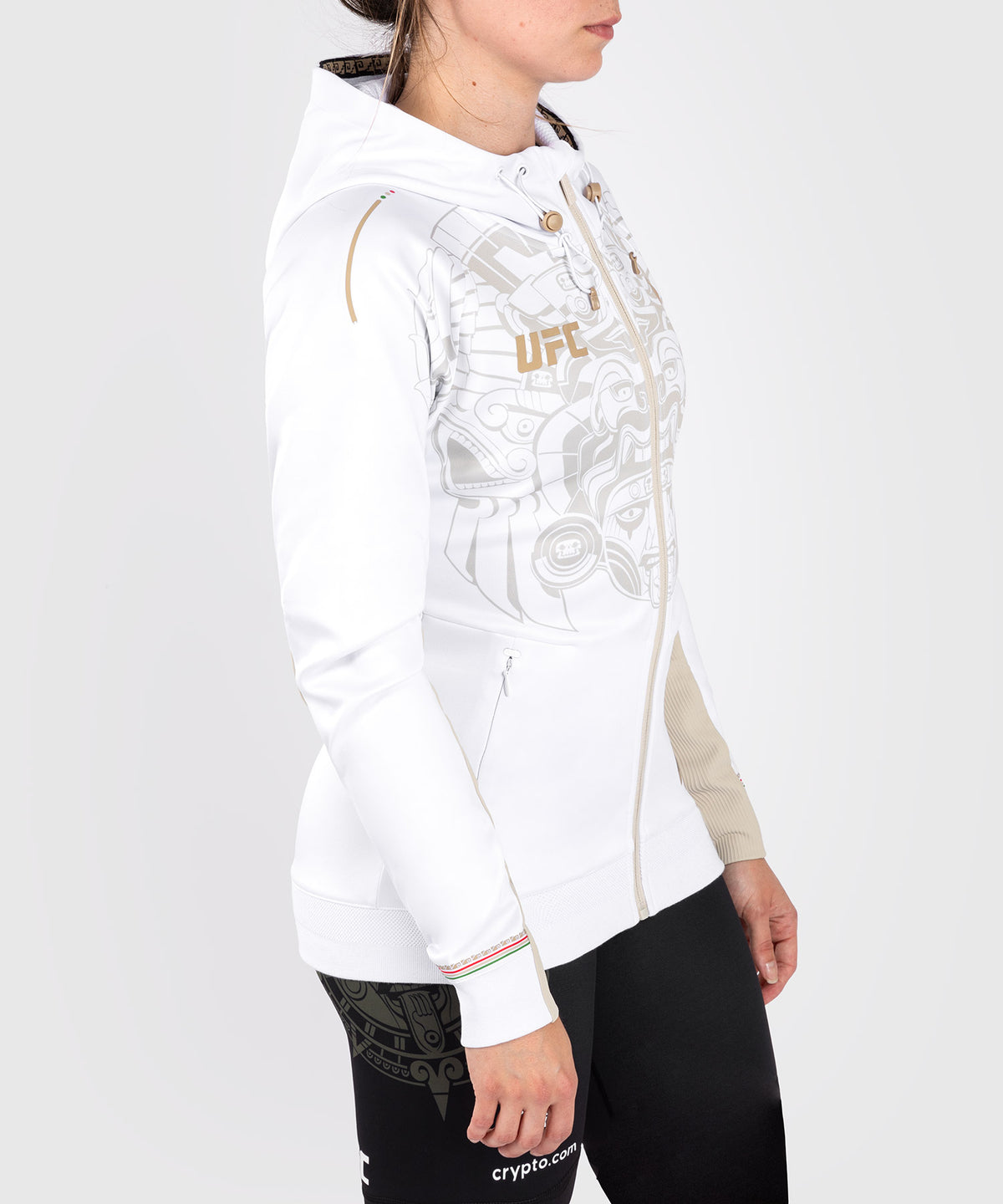 Noche UFC by Venum Authentic Fight Night Sweat à capuche pour femme - Blanc