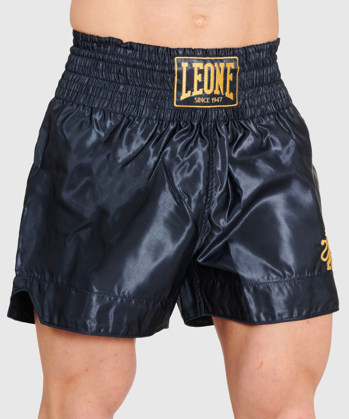 Leone Basic Pantaloncini da Muay Thai - Blu
