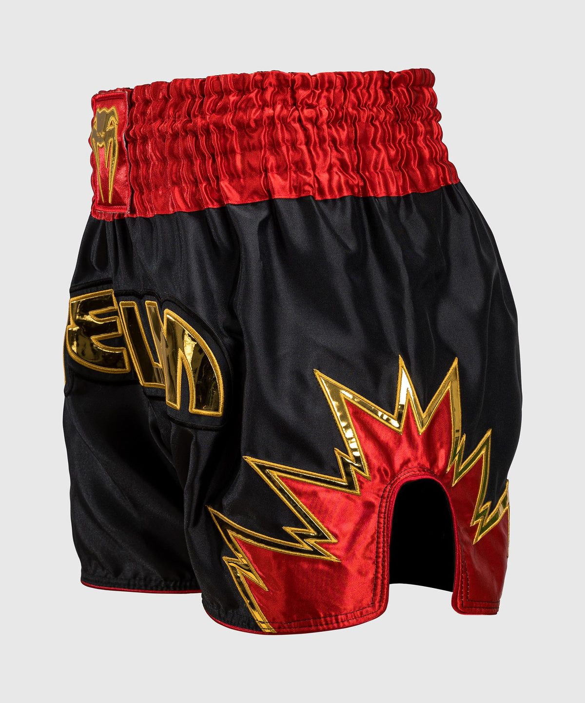 Venum Inferno Muay Thai Shorts - Schwarz/Gold/Rot