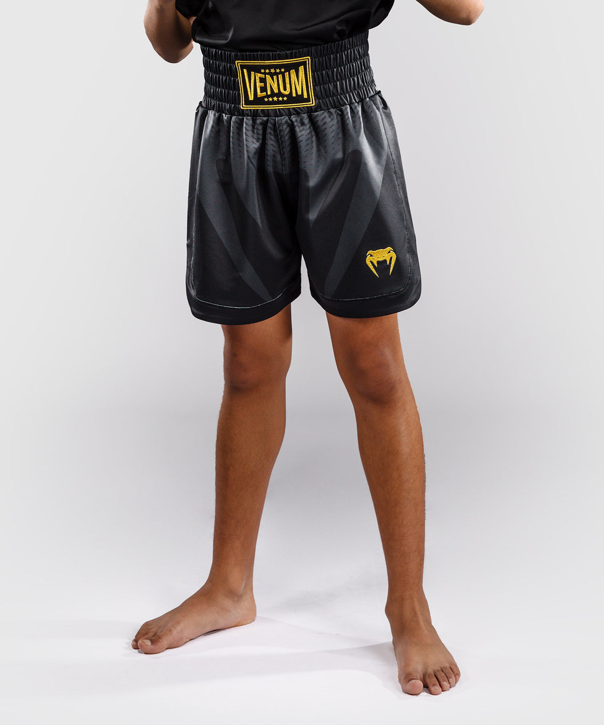 Venum Attack Pantalón corto de boxeo para niños - Negro/Dorado